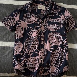 Urban Pipeline Navy and Pink Pineapple Print Shirt